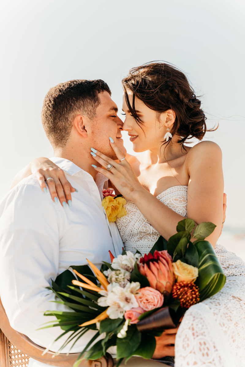 wedding portraits on clearwater beach