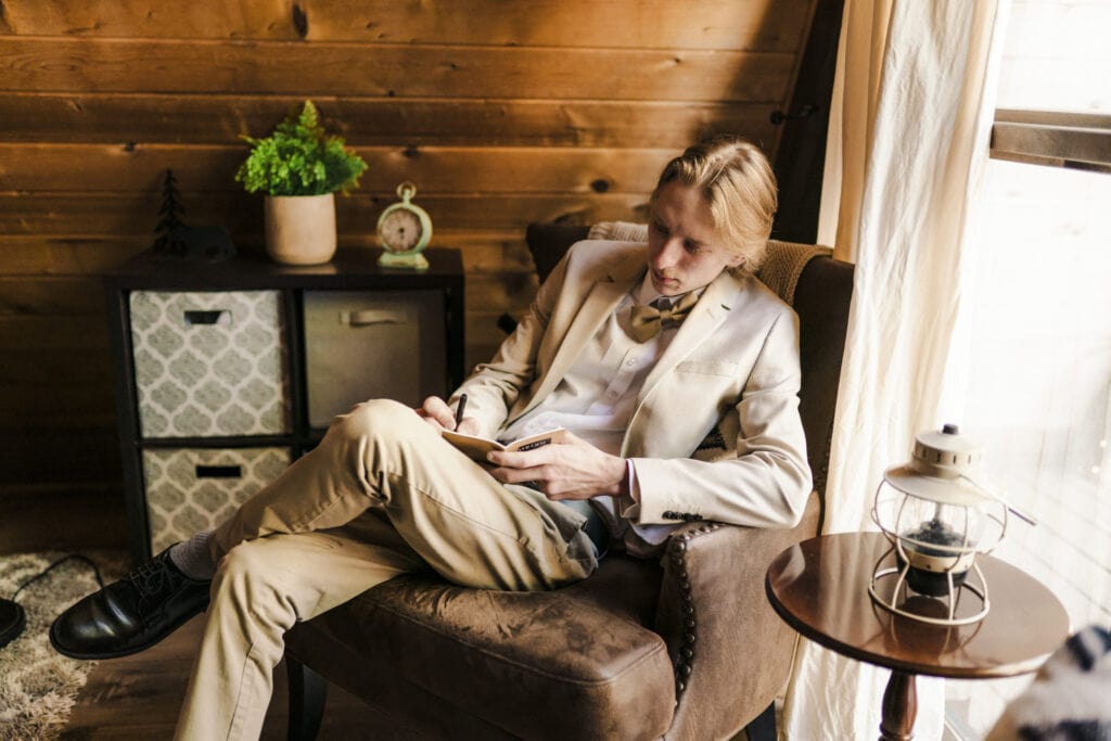 packwood, washington cabin elopement