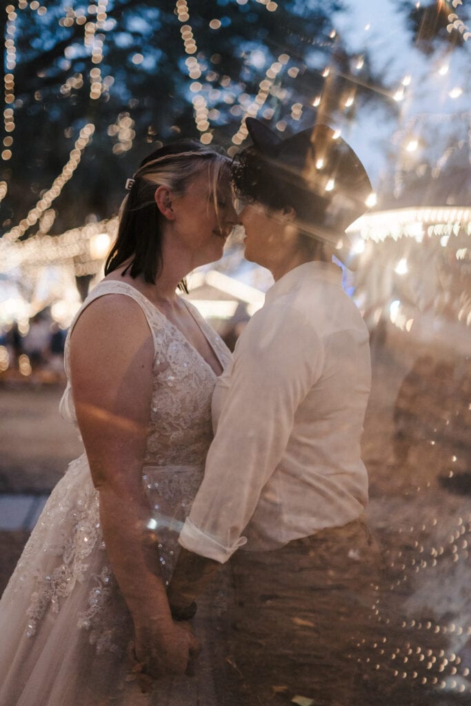 Elopement at the Night of Lights in St. Augustine, Fl