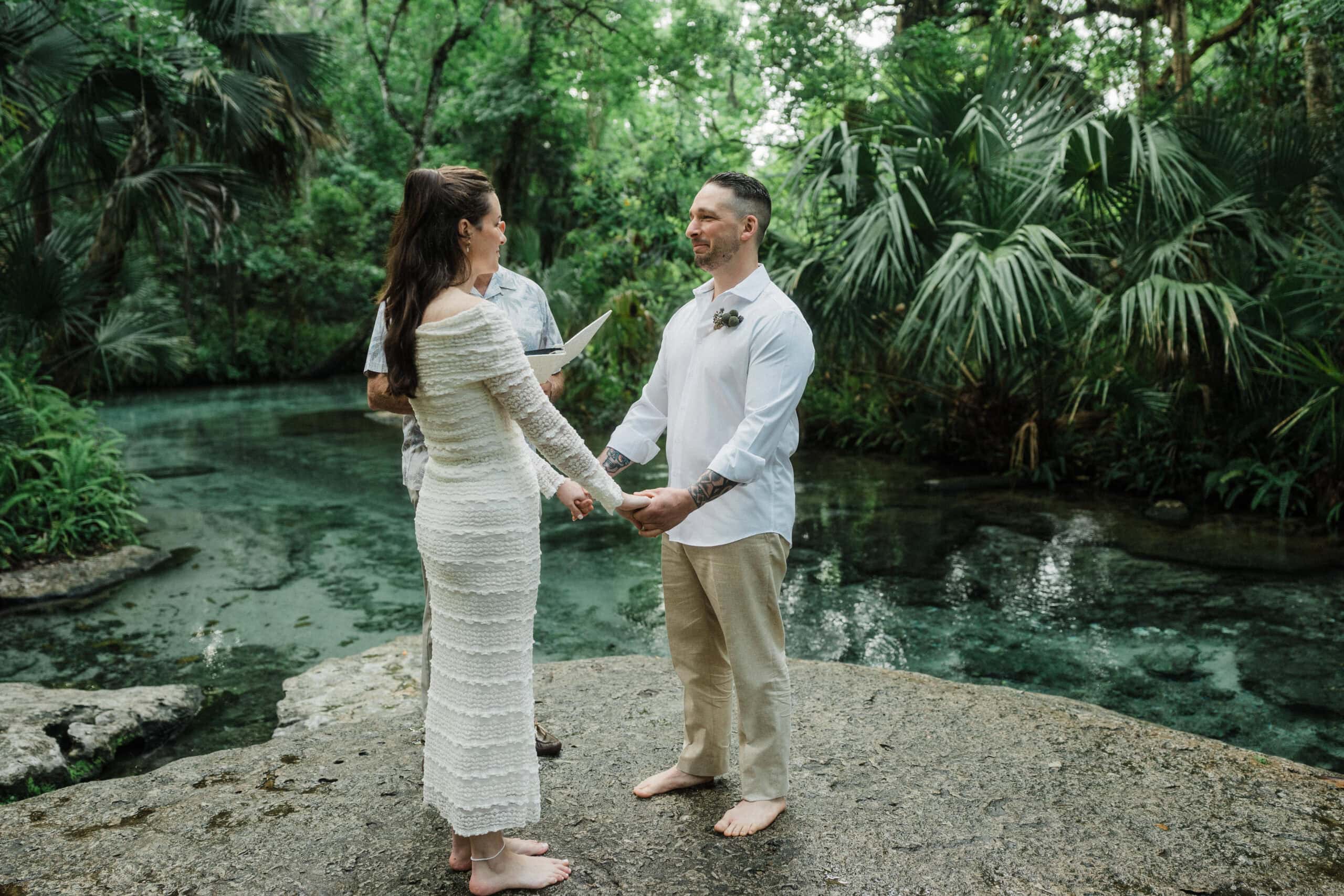 florida springs elopement ceremony
