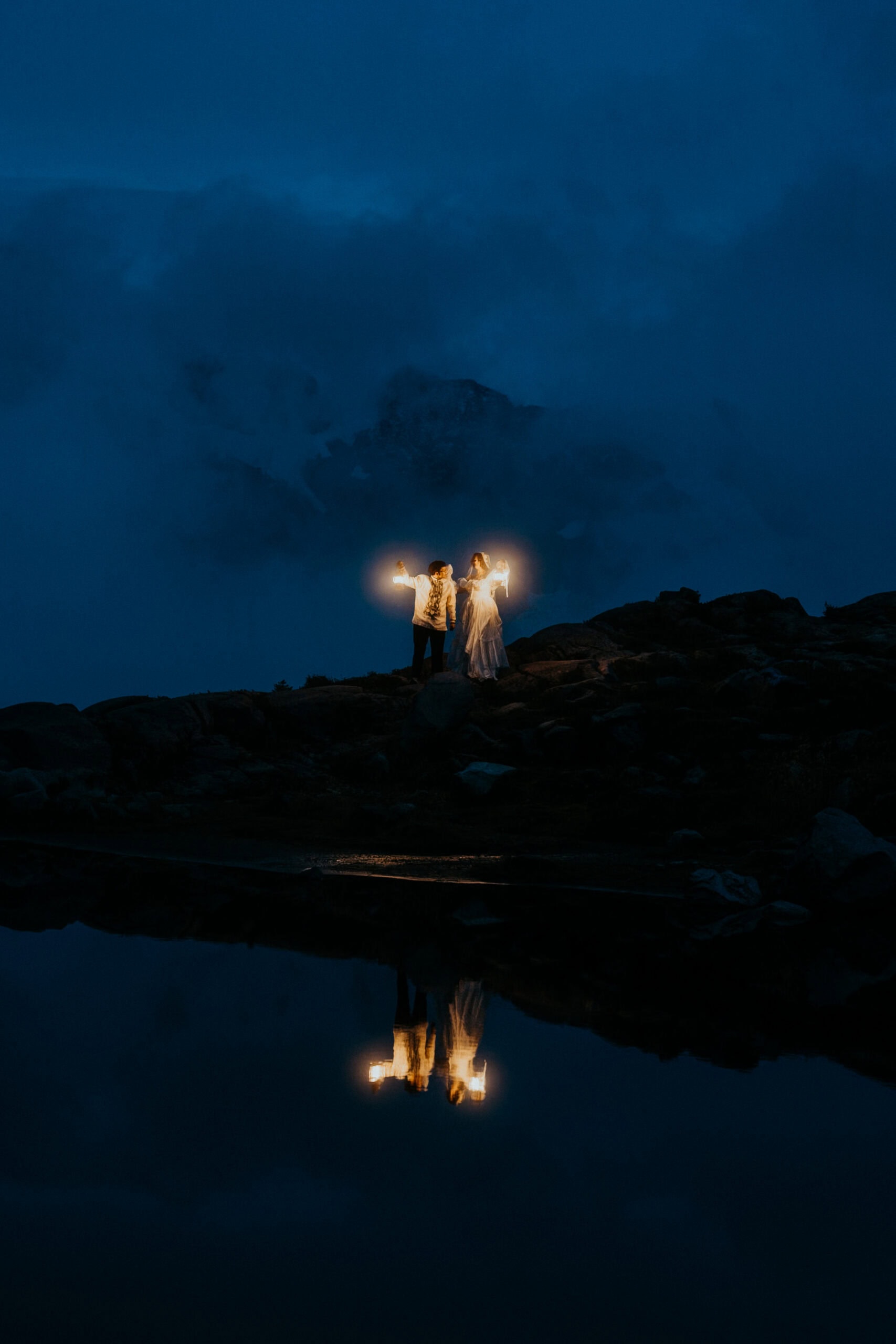 moody lantern elopement moments
