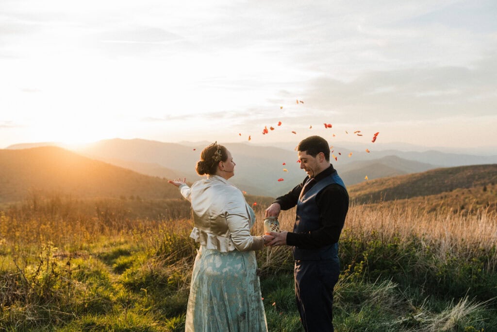 blue ridge parkway mountain elopement