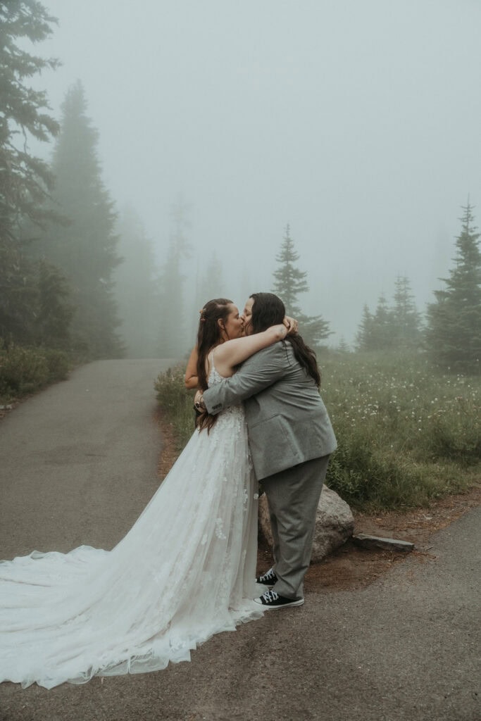 mt rainier national park elopement ceremony